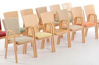 Unsere Holzstühle der Modellfamilie Sydney AL sind überall einsetzbar