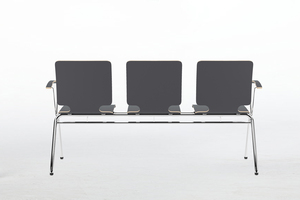 Unsere 3er Alambama Sitzbank mit Armlehnen von hinten Unsere 3er Alambama Sitzbank mit Armlehnen von hinten