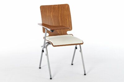 Gepolsterte Schreibtablarstühle für Seminare