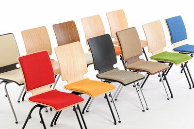 Die Stühle unserer Alabama Serie sind in vielen Farben und Varianten erhältlich