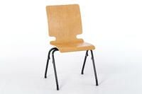 Stapelbare Holzsitzschalenstühle<br/>(GS zertifiziert + TÜV geprüft)