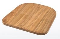 Die optionale Holzsitzplatte für unseren Stapelstuhl Bronx besteht aus natürlichem Ulmenholz und ist sehr hochwertig verarbeitet