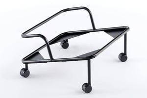 Für einen einfachen Stuhltransport kann unsere Transportrollwagen optional bestellt werden Für einen einfachen Stuhltransport kann unsere Transportrollwagen optional bestellt werden