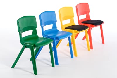 Pflegeleichte Mehrzweck Monoblockstühle für Lernumgebungen