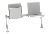 Die robuste und zeitlose Traversenbank in grau