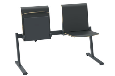 Die mobil stellbare Traversenbank Heidelberg in komplett Graphit