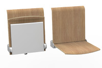 Die Heidelberg Wandsitze in der Sitzfarbe Oak