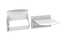 Die Wandklappsitze Heidelberg gibt es auch ohne fester Rückenlehne