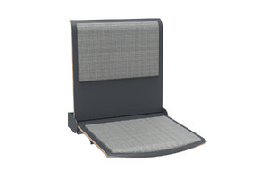 Wandklappsitz Heidelberg mit Sitz und Rückenpolsterung