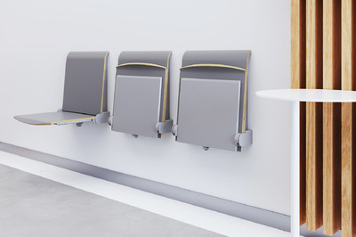 Modern und robust sind unsere Wandklappsitze Heidelberg