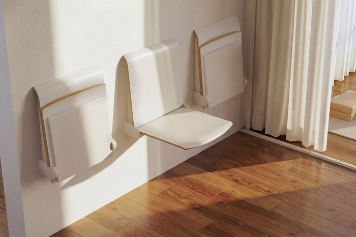 Die Wandklappsitze sind für jeden Wartebereich geeignet