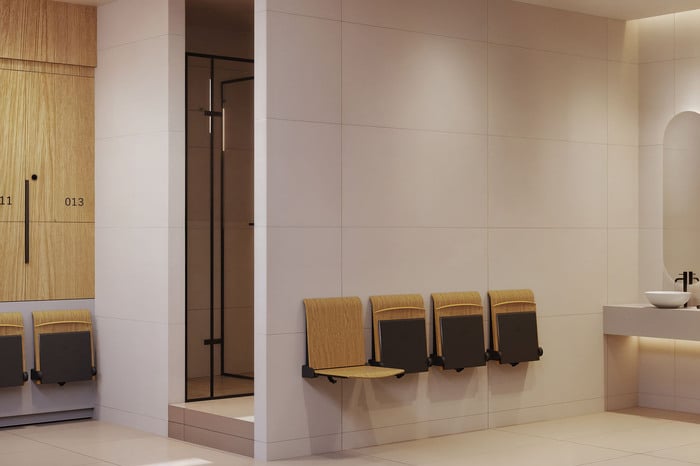 Für moderne und zeitlose Wartebereiche eignen sich unsere Wandklappsitze Heidelberg bestens