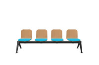 Die 4er Traversenbank Helgoland mit Sitzpolsterung