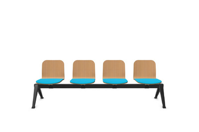 Die 4er Traversenbank Helgoland mit Sitzpolsterung