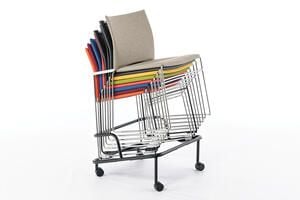 Mit abmontiertem Schreibtablar sind die Collegestühle stapelbar Mit abmontiertem Schreibtablar sind die Collegestühle stapelbar