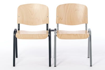 Um feste Stuhlreihen zu stellen stehen verschiedene Stuhlverbinder zur Auswahl