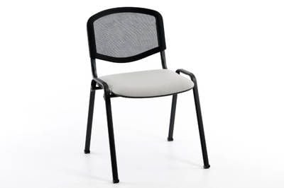 Unser Iso-Stuhl mit einer sehr bequemen Netzrückenlehne