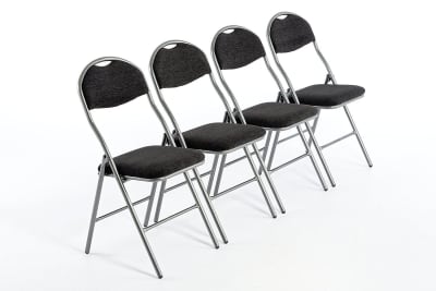 Stapelbare Klappstühle mit bequemen Polster