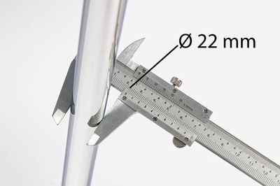 Unser Freischwinger London FS hat ein Gestelldurchmesser von 22 mm