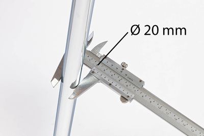 Unsere Lunanda Sitzpolsterstühle haben einen Gestellrohrdurchmesser von 20 mm