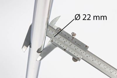 Die gepolsterten Armlehnenstühle Madrid AL SP RP haben ein Gestelldurchmesser von 22 mm