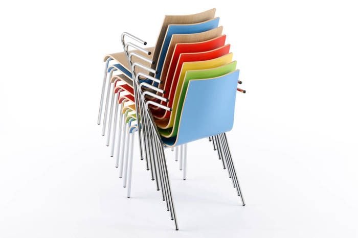 Die Mailand Stühle gibt es in vielen Farben