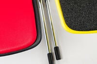 Die Kunststoffgleiter sorgen für einen stabilen Stand