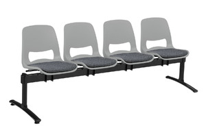 Die 4er Traversensitzbank mit Sitzpolsterung