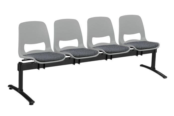 Die 4er Traversensitzbank mit Sitzpolsterung