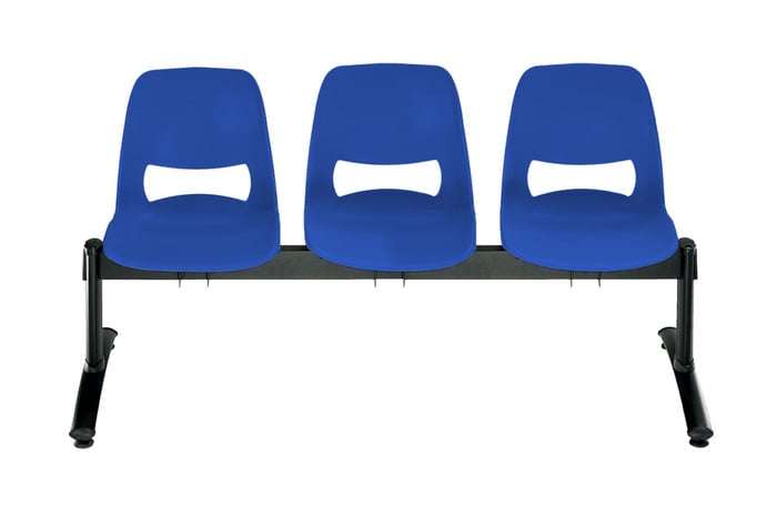 Die Mila Wartebank mit 3 Sitzschalen