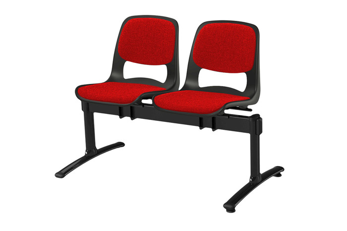 Die Wartebank Mila gibt es auch mit Sitz und Rückenpolsterung