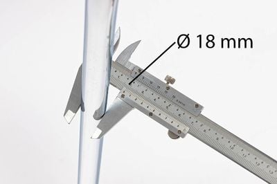 Der Mila SP RP ST hat ein Gestelldurchmesser von 18 mm