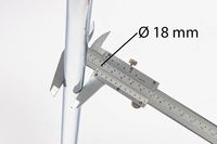 Unsere Mila SP RP haben standardmäßig ein Gestelldurchmesser von 18 mm