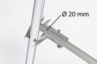 Unseren Mila SP RP können alternativ mit einem Gestelldurchmesser von 20 mm gewählt werden