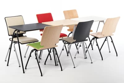 Kleine Tischgruppen können schnell gestellt werden