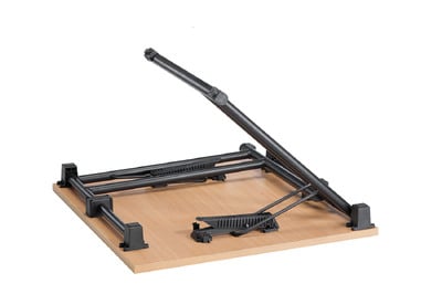 Unser Klapptisch Palermo Quadrat ist robust und stabil