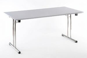 Unser Klapptisch Palermo Rechteck ist auch in Grau erhältlich