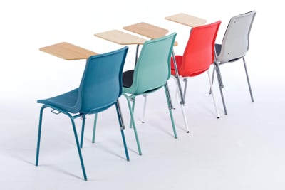 Alle Farben und Modelle können mit Schreibtablar genutzt werden
