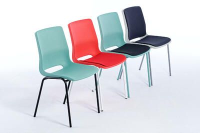 Stapelbare Design Sitzpolsterstühle