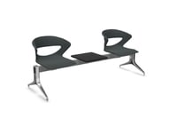 3er Traversenbank mit Abstelltisch in der Mitte