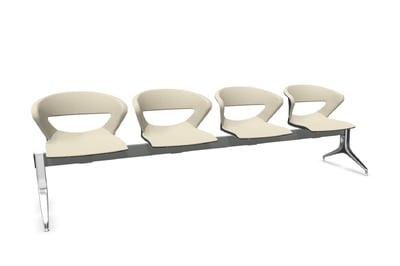 Die Traversenbank Pisa mit gepolsterten Sitz und Rückenpolster