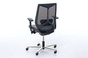 Die gepolsterte Lordosenstütze stützt den Rücken besonders gut Die gepolsterte Lordosenstütze stützt den Rücken besonders gut