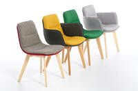 Die Stühle der Modellfamilie Toskana können miteinander kombiniert werden