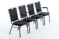 Mit dem Amlehnenstuhl lassen sich perfekte Stuhlreihen bilden
