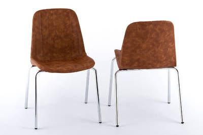 Stapelstühle mit raffiniertem Polster-Design