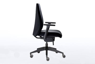 Unser Bürodrehstuhl Zypern in der Seitenansicht