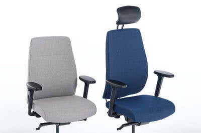 Unsere Zypern Bürodrehstühle können mit und ohne Kopfstütze bestellt werden