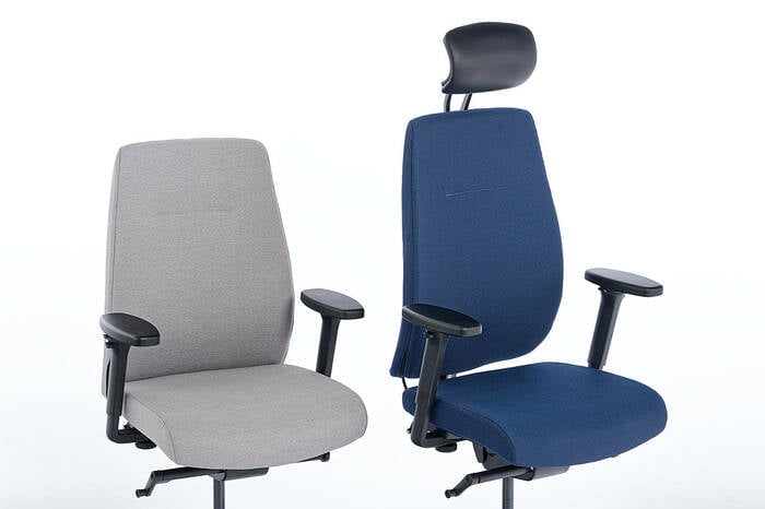 Unsere Zypern Bürodrehstühle können mit und ohne Kopfstütze bestellt werden