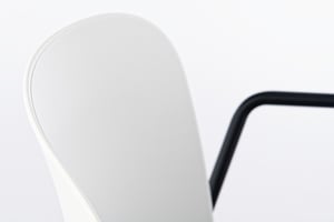 Auch in Weiß sieht die Rückenlehne gut aus