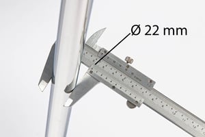 Unsere Alabama ST Collegestühle haben ein Gestelldurchmesser von 22 mm